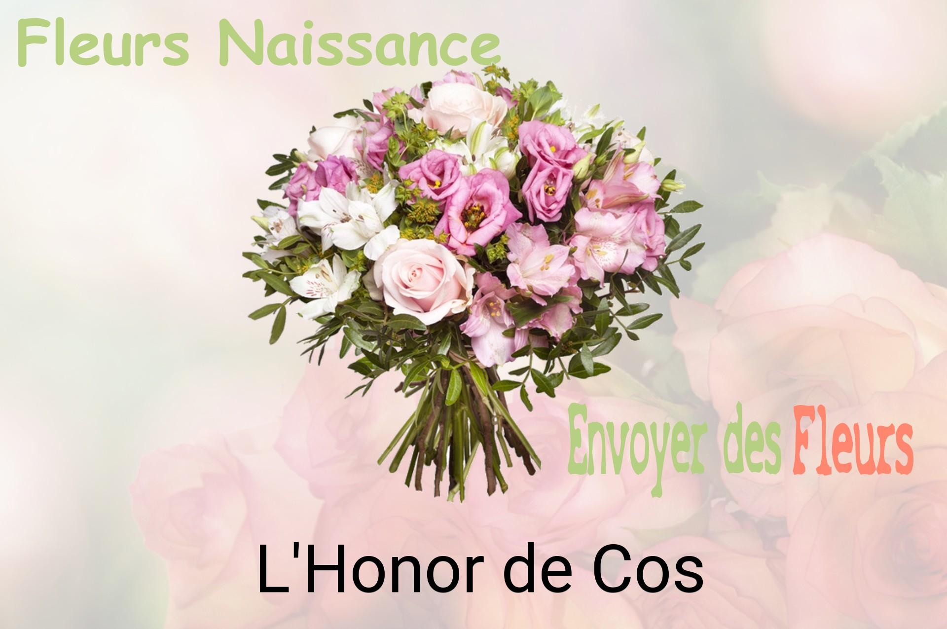 Bouquet de fleurs de naissance livré à L'Honor-de-Cos